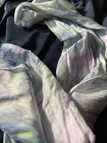 Hand dyed scarf