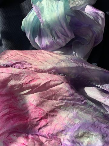 Hand dyed scarf